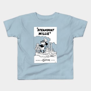 Steamboat Willie Original Poster Kids T-Shirt